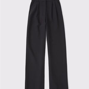 Abercrombie & Fitch Black Wide Leg Sloane Pants